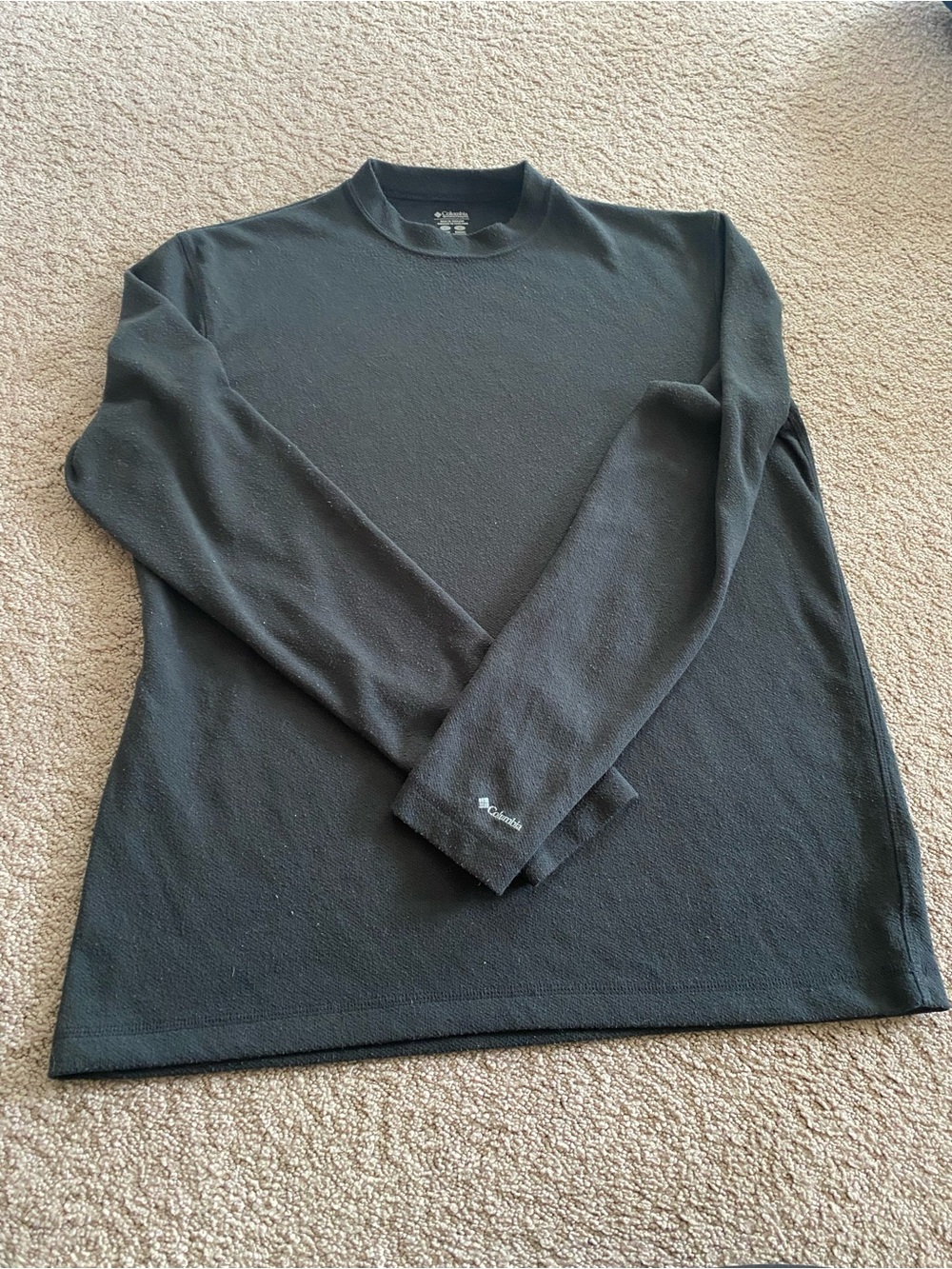 Columbia Men's Black Long-Sleeve Thermal Crew Shirt Base Layer